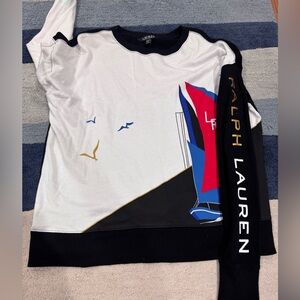 Ralph Lauren Black and White Crewneck